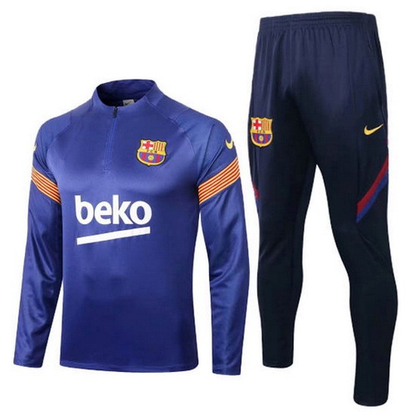 Survetement Foot Barcelona 2020 2021 Bleu Orange